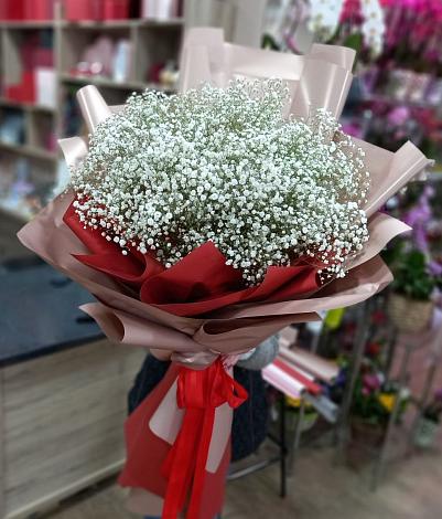 Букет цветов из: Гипсофила в Орудьево