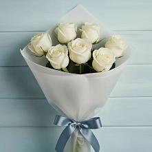 Букет 7 Белых роз Эдлесс Лав #REPLACE_PRED# Орудьево
