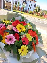 Букет цветов из:  Герберы #REPLACE_PRED# Орудьево