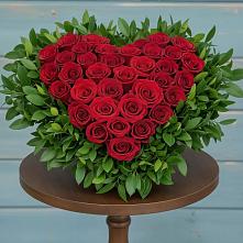 Цветочная композиция из Розы в виде сердца #REPLACE_PRED# Орудьево