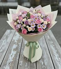 Букет цветов из:  Розы и Хризантемы в Орудьево