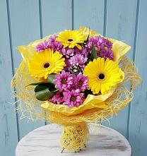 Букет цветов из:  Хризантемы и Герберы в Орудьево