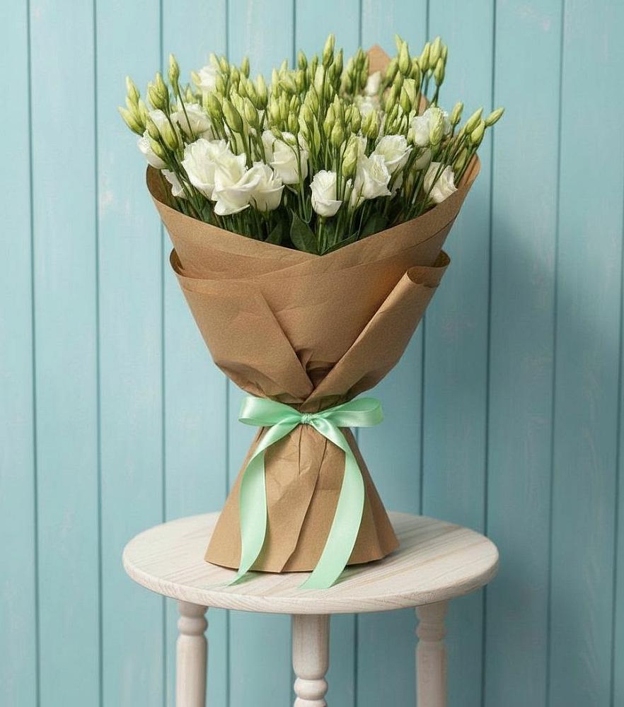 Букет цветов из: Лизиантусы в Орудьево