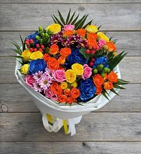 Букет цветов из:  Розы и Хризантемы в Орудьево