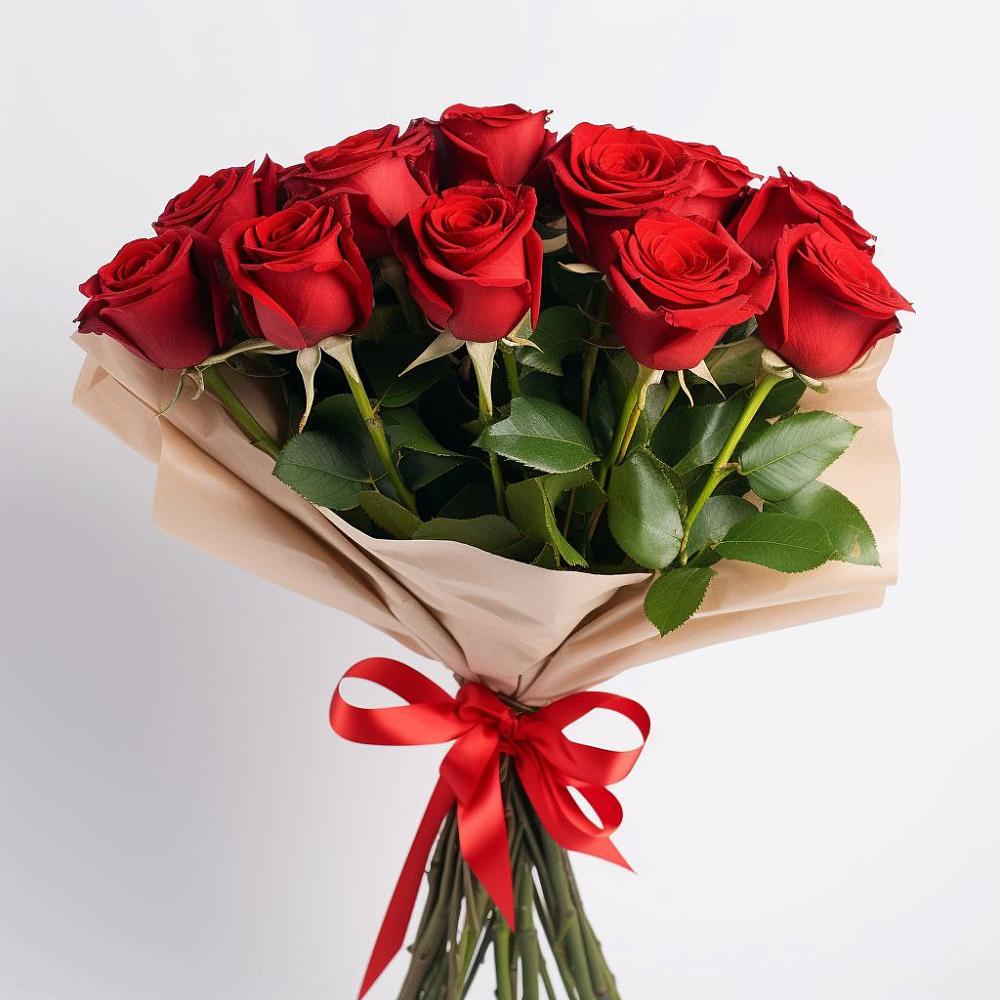 Букет 11 Красных роз Эдлесс Лав в Орудьево
